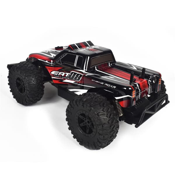 All Terrain RC Car RTR Electric Vehicle med 2,4 GHz fjärrkontroll LED-lampor och flera uppladdningsbara batterier Off Road RC Crawler 20 Min Play Stor