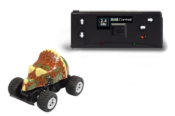 Revell Control 23564 RC Mini Dino Triceratops RC Model Car Electronics Buggy sis. akun ja latauskaapelin