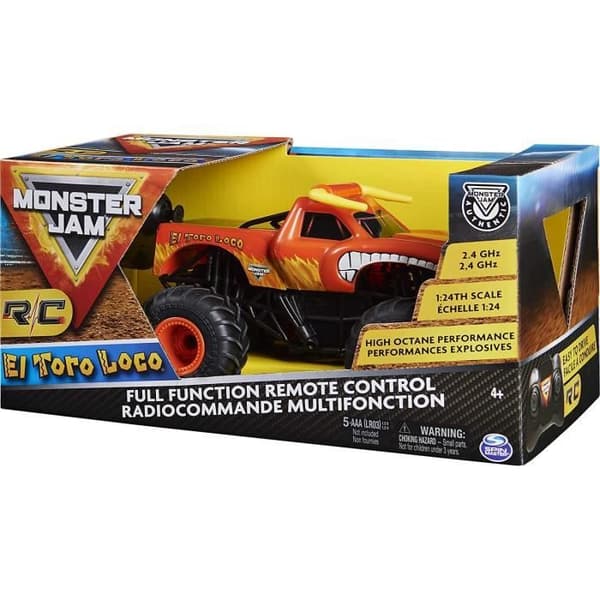 MONSTER JAM - EL TORO LOCO RC 1:24 - Monster Truc officiella radiostyrda fordon 2.4 GHz - 6060517 - Barnleksak 4 år och mer