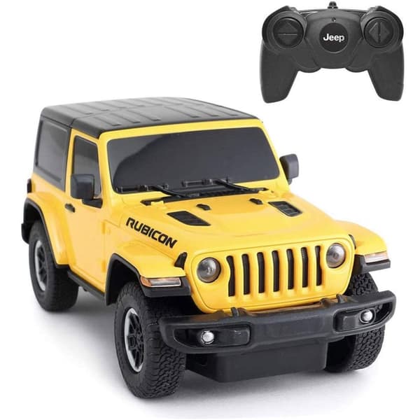Jeep Wrangler JL radiostyrd bil Yellow/Black One Size