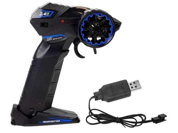 RC-moottoripyörä - 2,4 GHz - 35 m kantama - sininen