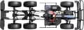 Miniatyrbillede 5 af 8: Reely FreeMen 2.0 6x6 1:10 Børstet RC Car Elektrisk Crawler 6WD 100% Premium RtR 2,4 GHz Inkl. batteri, oplader og batteri
