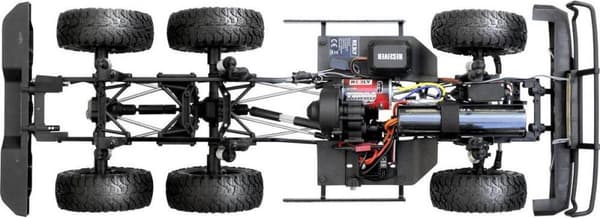 Reely FreeMen 2.0 6x6 1:10 Børstet RC Car Elektrisk Crawler 6WD 100% Premium RtR 2,4 GHz Inkl. batteri, oplader og batteri