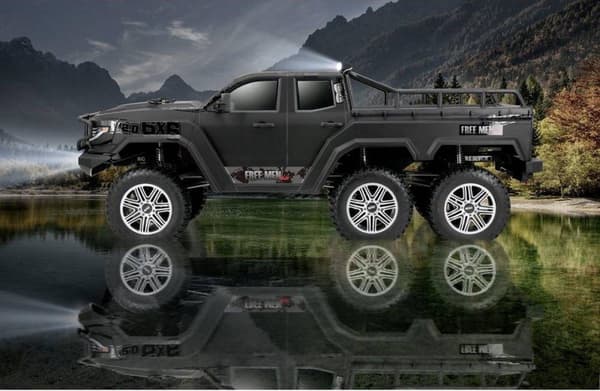 Reely FreeMen 2.0 6x6 1:10 Børstet RC Car Elektrisk Crawler 6WD 100% Premium RtR 2,4 GHz Inkl. batteri, oplader og batteri