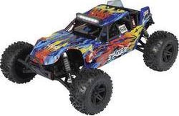 Reely Stagger Brushed 1:10 RC Car Electric Buggy 4WD 100% RTR 2,4 GHz Sis. akku, laturi ja akut lähettimelle