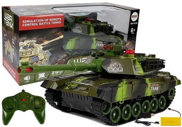 Styrbar RC-tank - med ljus och ljud