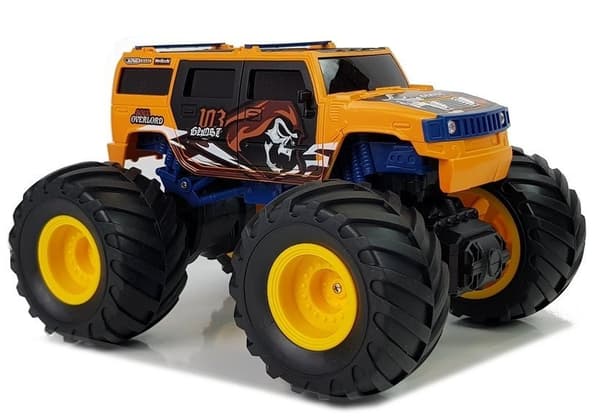 RC monstertruck - kontrollerbar terrängbil - 2,4 Ghz 1:18 - gul
