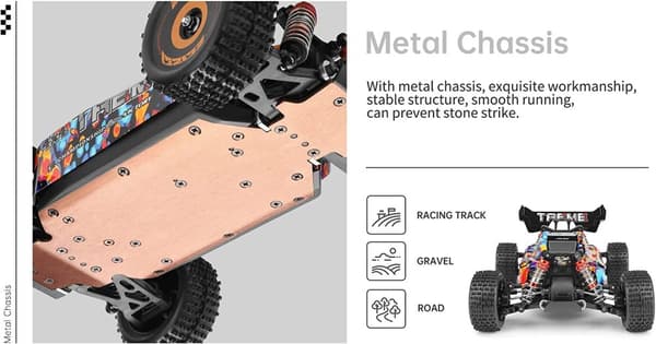 WLToys Buggy Mad Max TREME 1/18 4WD Børsteløs