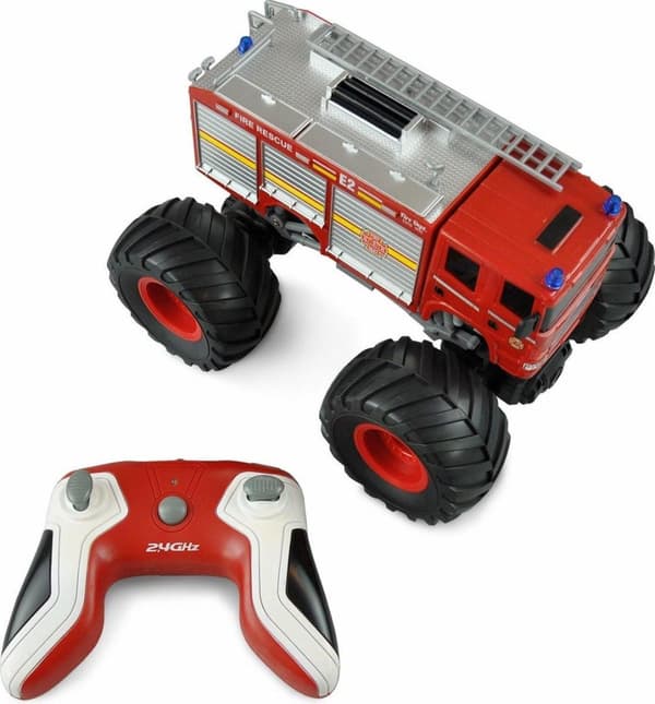Amewi Red Brushed 1:18 RC Car Electric Monster Truck Takaveto RTR 2,4 GHz