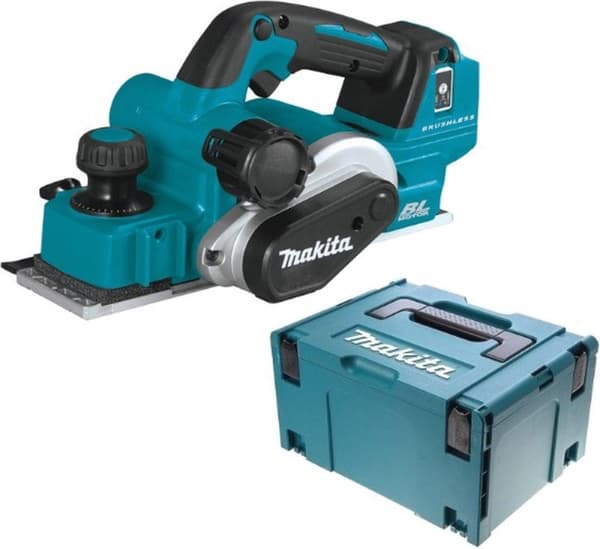 Makita DKP181ZJ 18V Li-Ion sladdlös hyvel i Mbox - 82mm - 3mm - kolborstlös
