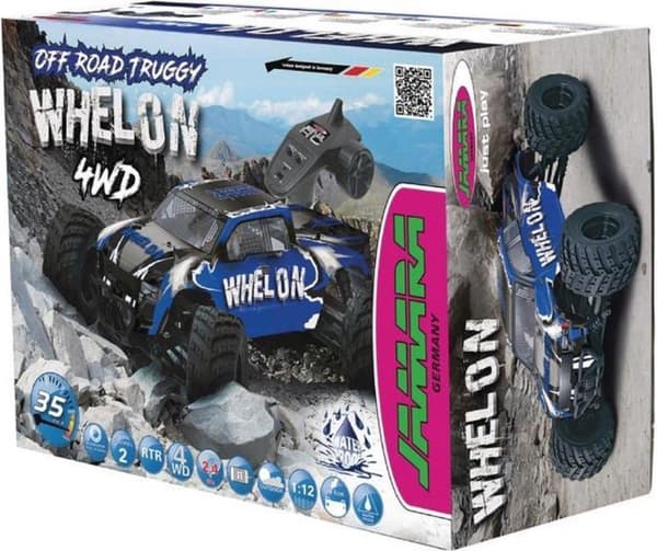 Jamara JAM-053355 R/c 4wd Whelon Rtr / 4-wd / Med kullager / Vattentät 2,4 Ghz Kontroll 1:12 Blå
