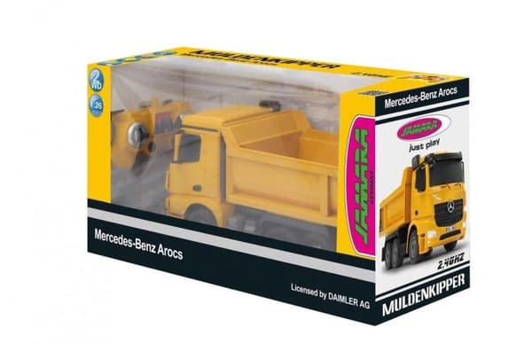 Jamara Dump Truck Rc Mercedes-Benz Arocs 2,4 Ghz Keltainen 1:26