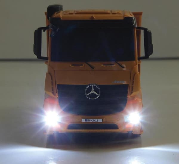 Jamara Dump Truck Rc Mercedes-Benz Arocs 2,4 Ghz Keltainen 1:26