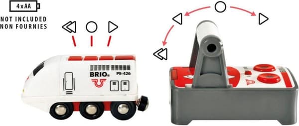 BRIO valkoinen RC-veturi kaukosäätimellä - 33510
