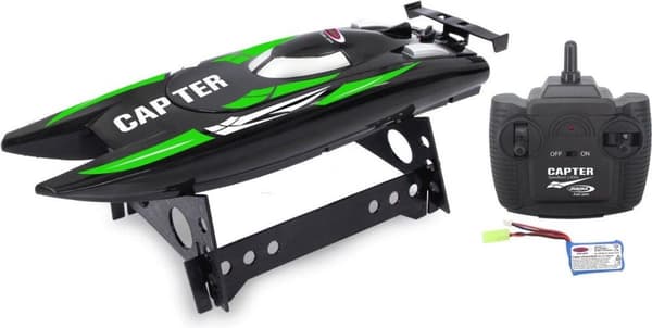 Jamara Speedboat Junior 32 x 9,5 x 5,5 cm Musta/vihreä 4-osainen