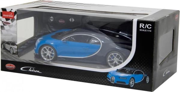Rastar Rc Bugatti Chiron Boys 27 Mhz 1:14 Blå