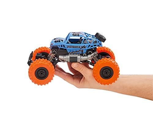 Revell Control 24594 RC Car Crawler Destroyer XS GHz Fjärrkontroll Frontbelysning 1:18 23,5 cm Fjärrkontroll Bil Blå