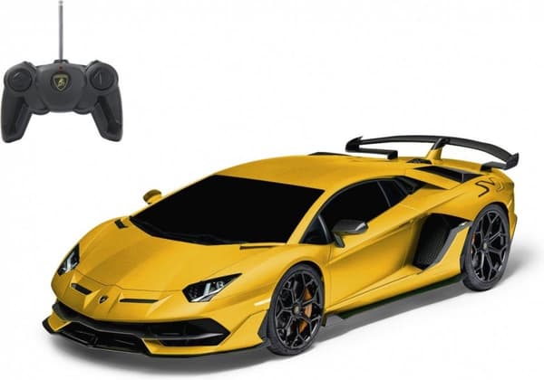 JAMARA Supercar Lamborghini Aventador SVJ radio 1:24 gul