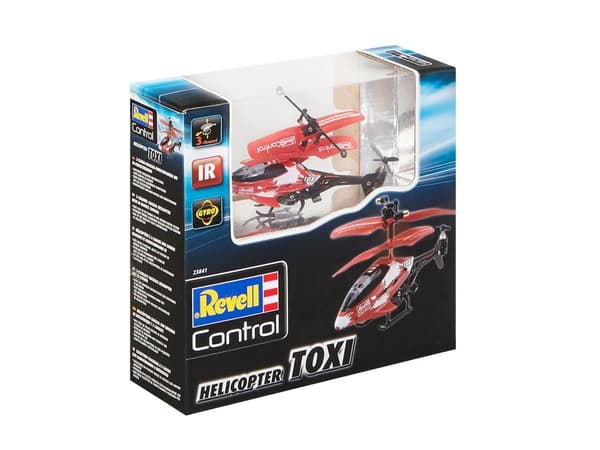 Revell Control 23841 RC Helikopter RTF, fjärrstyrd helikopter för nybörjare, 3-CH IR-fjärrkontroll, lätt att flyga, elektrisk gyro, mycket stabil, USB