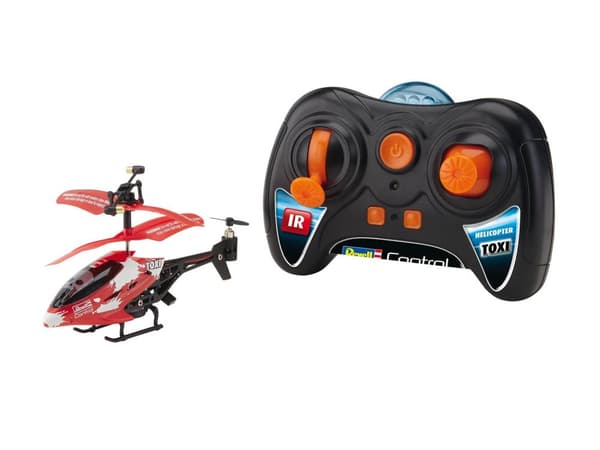 Revell Control 23841 RC Helikopter RTF, fjärrstyrd helikopter för nybörjare, 3-CH IR-fjärrkontroll, lätt att flyga, elektrisk gyro, mycket stabil, USB