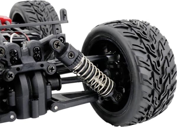 Reely RAW Blue Brushed 1:14 RC car Electric Monster truck 4WD RTR 2,4 GHz Sis. akku ja laturi