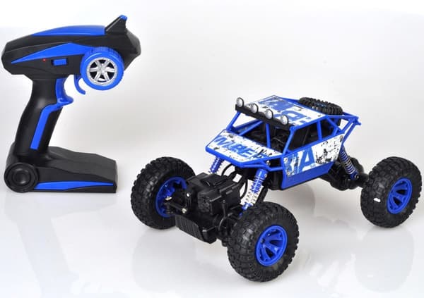 Rock Rover Radiostyrd 4WD Crawler 1:18 2.4G, Blå