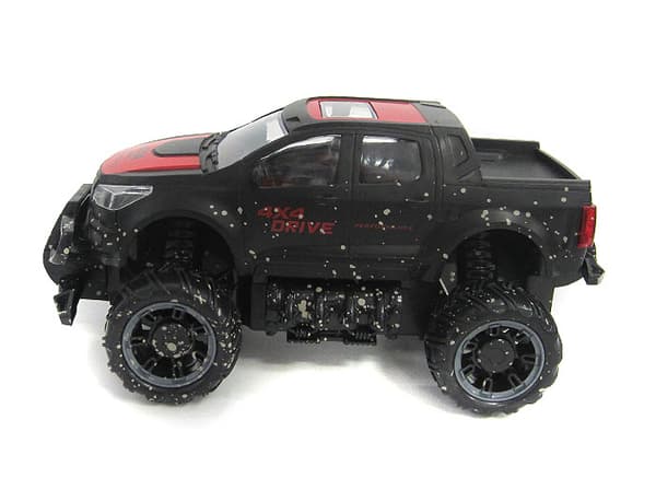 Radiostyrd Mud Off-Road Truck 1:18 Sort/Rød, 2.4G