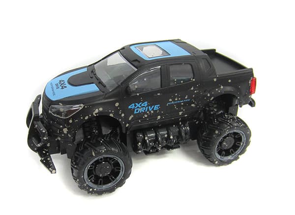 Radiostyrd Mud Off-Road Truck 1:18 Sort/Blå, 2.4G