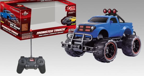 Radiostyrd Monster Truck Off-Road 1:20 Blå