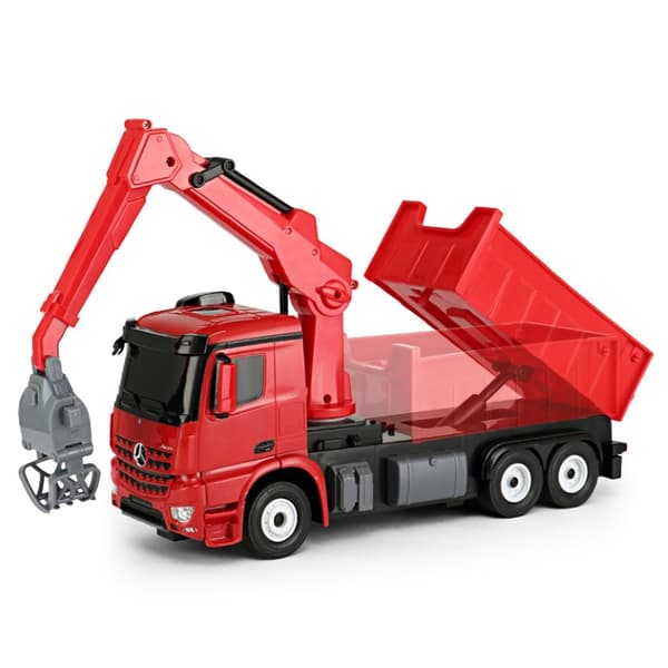 Mercedes-Benz Arocs Radiostyrd Lastbil med kran 2.4G