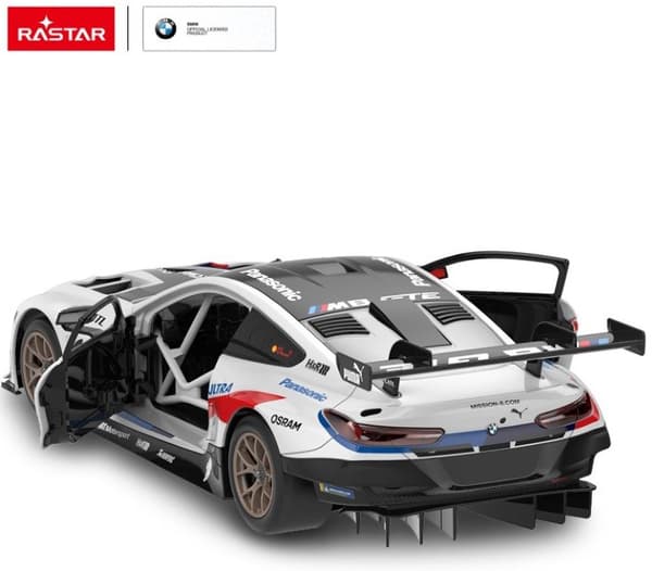 BMW M8 GTE Radiostyrd Bil Byggsats 1:18, 2.4G