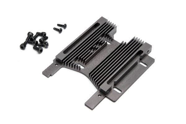 Hd kjøleribbe motorplate 10Mm (7075S/Grå)