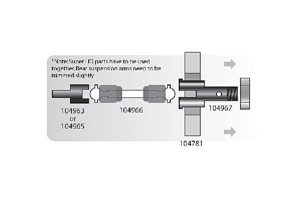 Super Heavy Duty Drive Axle 25X70Mm (2Pcs)