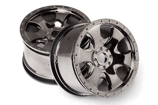 Warlock hjul svart krom (83X56Mm/2Pcs)