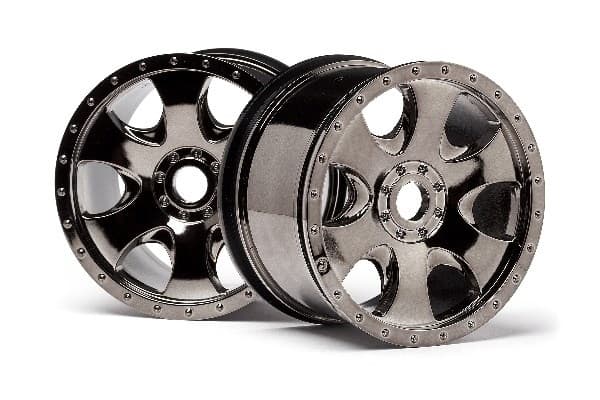 Warlock hjul svart krom (83X56Mm/2Pcs)