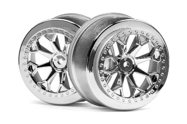 HPI 8-Shot Sc Wheel (Chrome/2Pcs)
