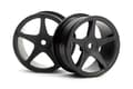 Miniatyrbillede 1 af 2: HPI Super Star Wheels 26Mm Black (1Mm Offset)