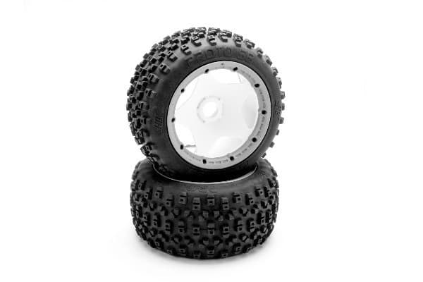 Proto Tire (White/Baja 5B/Rear/2Pcs)
