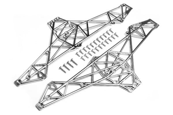 Sett med hovedchassis (matt krom)