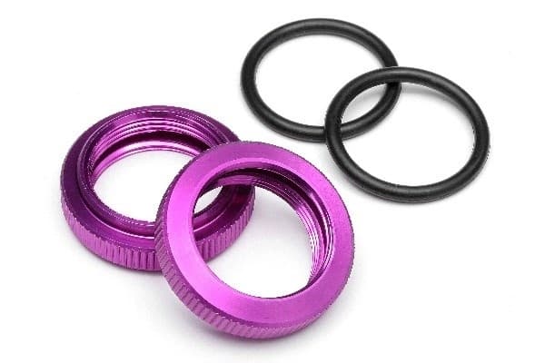Støtdempermutter 20 mm (lilla/2 stk.)