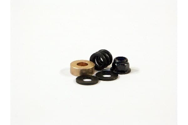 HPI Spring 4.9X8X7Mm W. Wshr 4.3X10X1.0Mm Hex -Blk Set