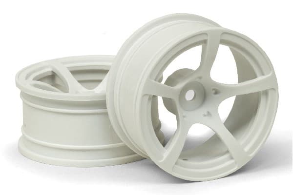 D5 WHEEL WHITE (9MM/2PCS)