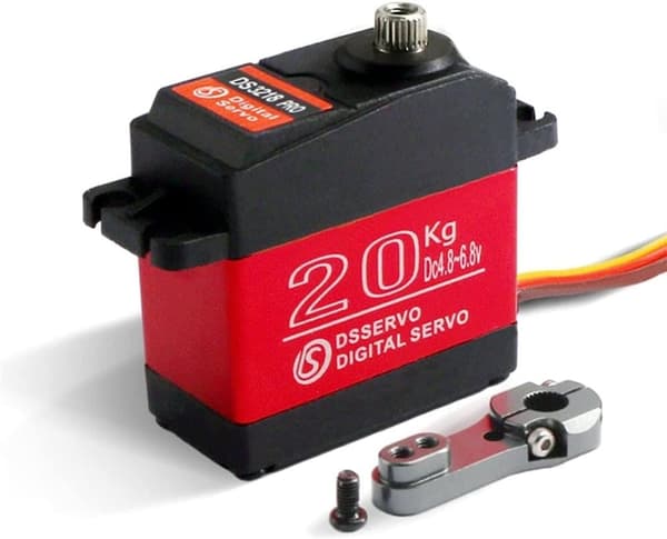 Dsservo DS3218 PRO 7.4V 20KG med 25T Cam för Model 1/10 (180 grader) -  Tillbehör till Fjärrstyrda Leksaker Digital Servomotor
