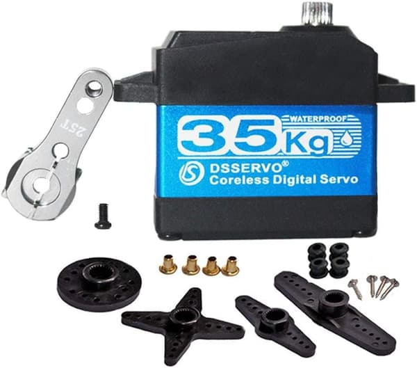 Dsservo DS3235 PRO 7.4V 35KG med 25T Cam för Model 1/10 (180 grader) - Tillbehör till Fjärrstyrda Leksaker Digital Coreless Servomotor