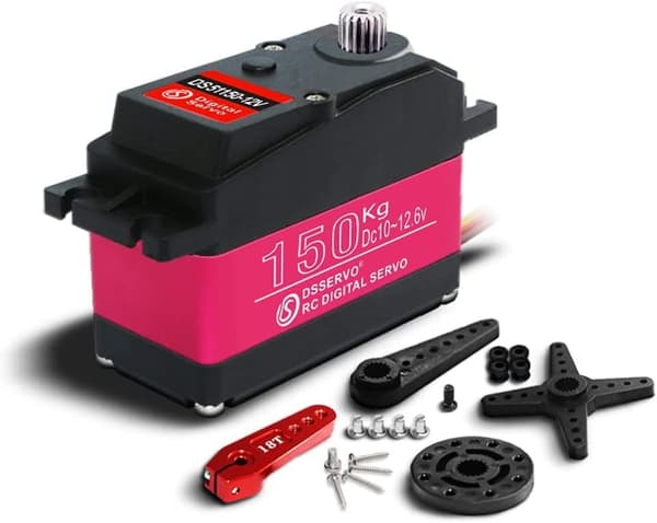 Dsservo Digital Metal Gear DS51150 12V 150KG med 18T Cam för Modell 1/10 (180 grader) - Tillbehör till Fjärrstyrda Leksaker Servomotor