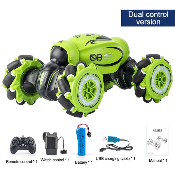 D876 1:16 4WD RC Car Racing Off Road Drift Gestik Induktion Musik Lys Twist Højhastigheds Stunt deformerbar