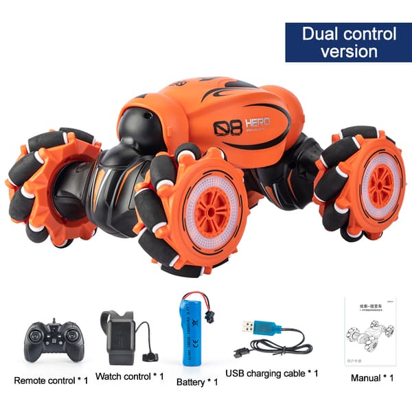 D876 4WD 1:16 RC Car Racing Gestik Induktion Musik Lys Twist Højhastigheds Stunt deformerbar Off Road Drift