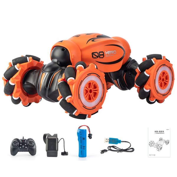D876 4WD 1:16 RC Car Racing Gele Induktio Musiikki Light Twist High Speed Stunt muotoutuva Off Road Drift
