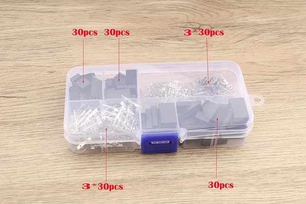 Yunique 30stk stik han & hun, JR stik, servo 3-pin 2.54mm RC stik - tilbehør til fjernbetjening legetøj