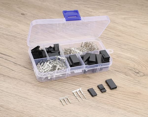 Yunique 30stk stik han & hun, JR stik, servo 3-pin 2.54mm RC stik - tilbehør til fjernbetjening legetøj